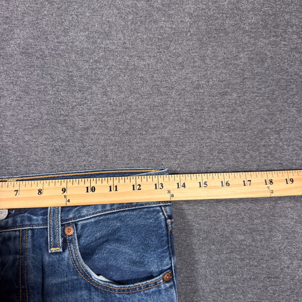 Levi's Ribcage Straight Jeans Women 26 Blue High Rise Button Fly Denim Pants - Picture 6 of 10
